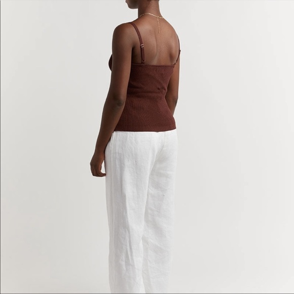 NWT DISSH Dunn Dark Chocolate Rib Knit Camisole Tank Top - Size Medium - Picture 5 of 10